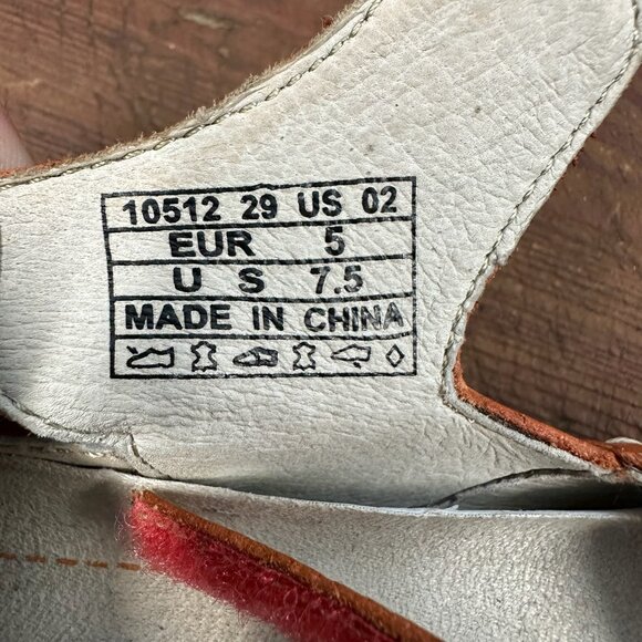 Mephisto Allrounder Galina Orange Leather Fisherman Sandals 7.5 - Picture 10 of 12